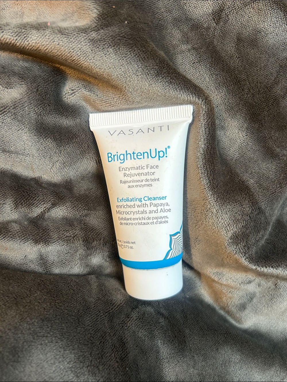 Vasanti BrightenUp! Enzymatic Face Rejuvenator Exfoliating Cleanser 0.7 Oz Vegan